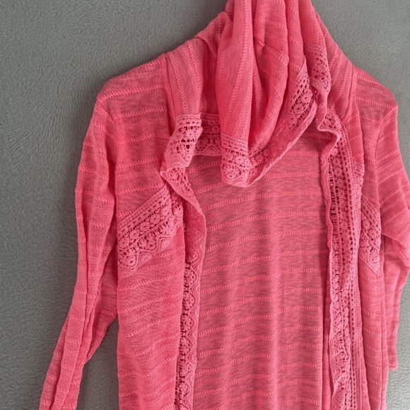 Maurices Cardigan Sweater Womens Medium 3/4 Sleeve Bohemian BOHO Style Open - Picture 7 of 10
